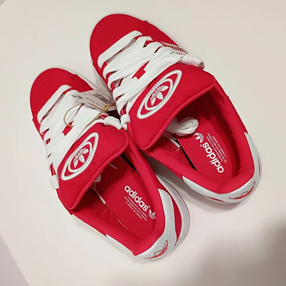 Adidas Campus 00s Red Halo Blush Premium Suede Sneakers - Picture 6 of 14